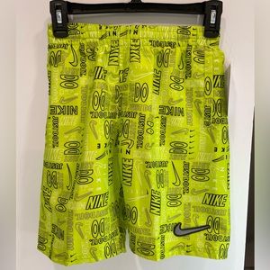 Nike Boys Logo Mash Up Breaker Swim Shorts. Size M. NWT